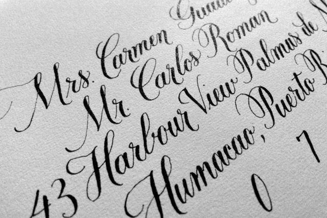 Classic style envelope addressing