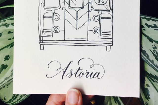 City table cards