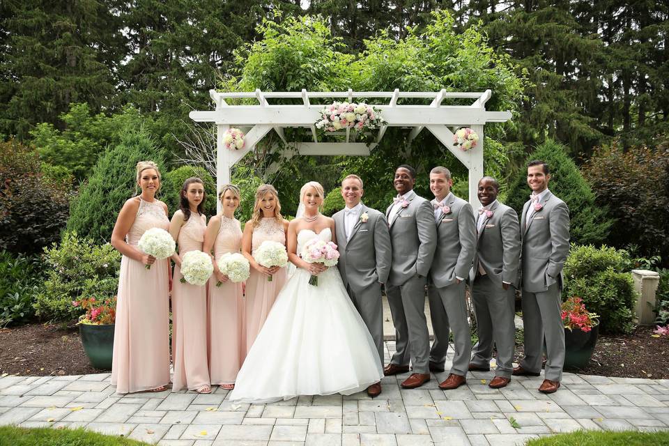 Wedding group photo