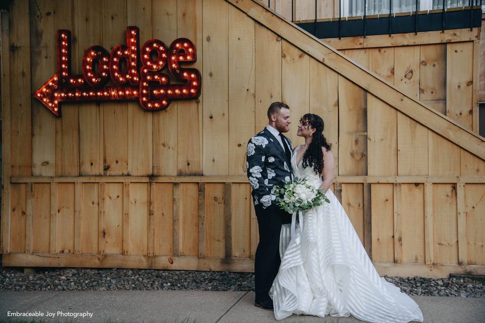 Rustic Lodge sign