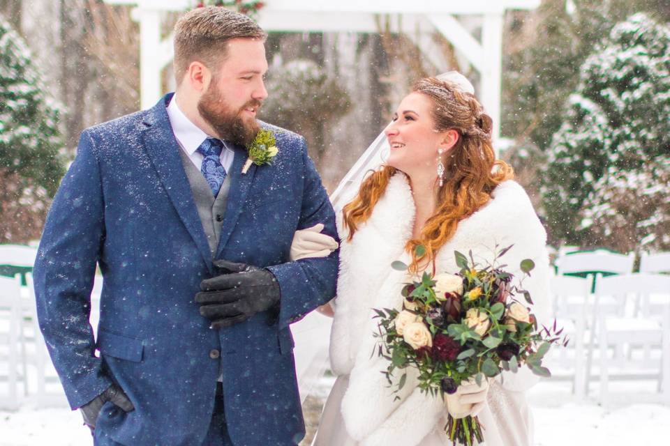 Couple in the snow