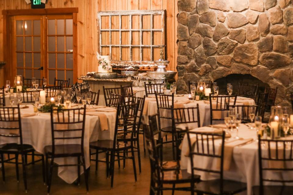 Rustic reception space