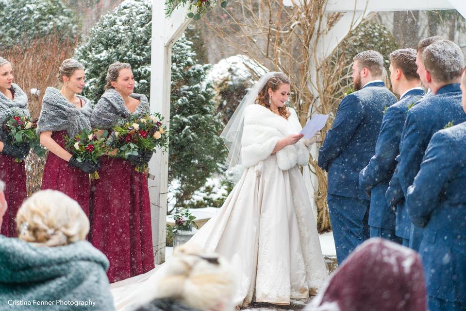 Snowy vows