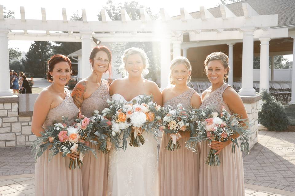 Bouquets in hand | Photos By Lindsay