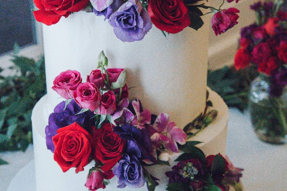 Wedding cake floral