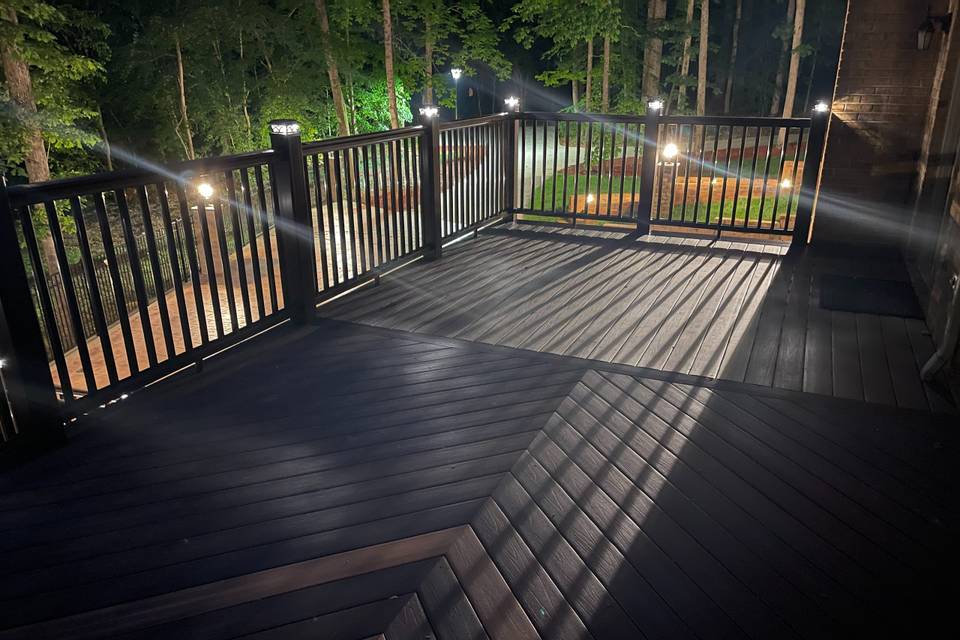 Main deck at night