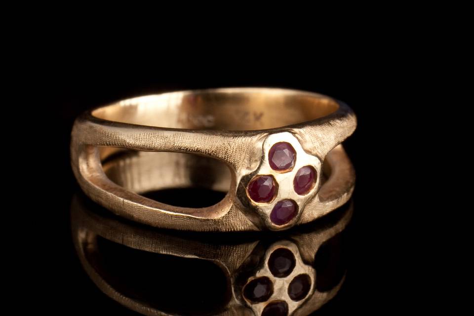 Custom Rubies Engagement Ring
