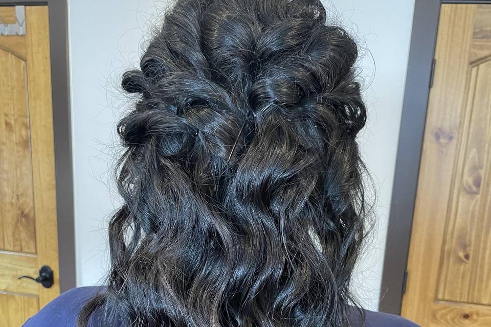 Bridesmaid Hair Half Up