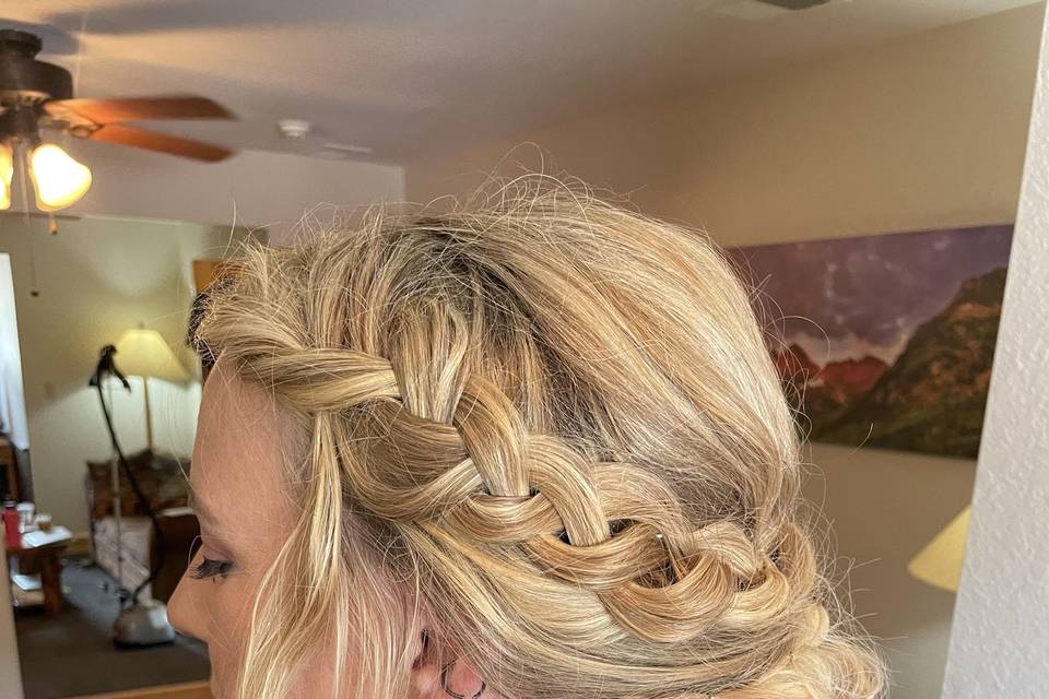 Attendants Updo w Braid