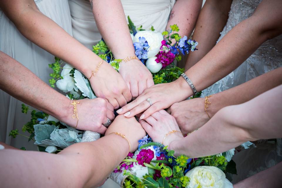 Bride and Bridesmaids