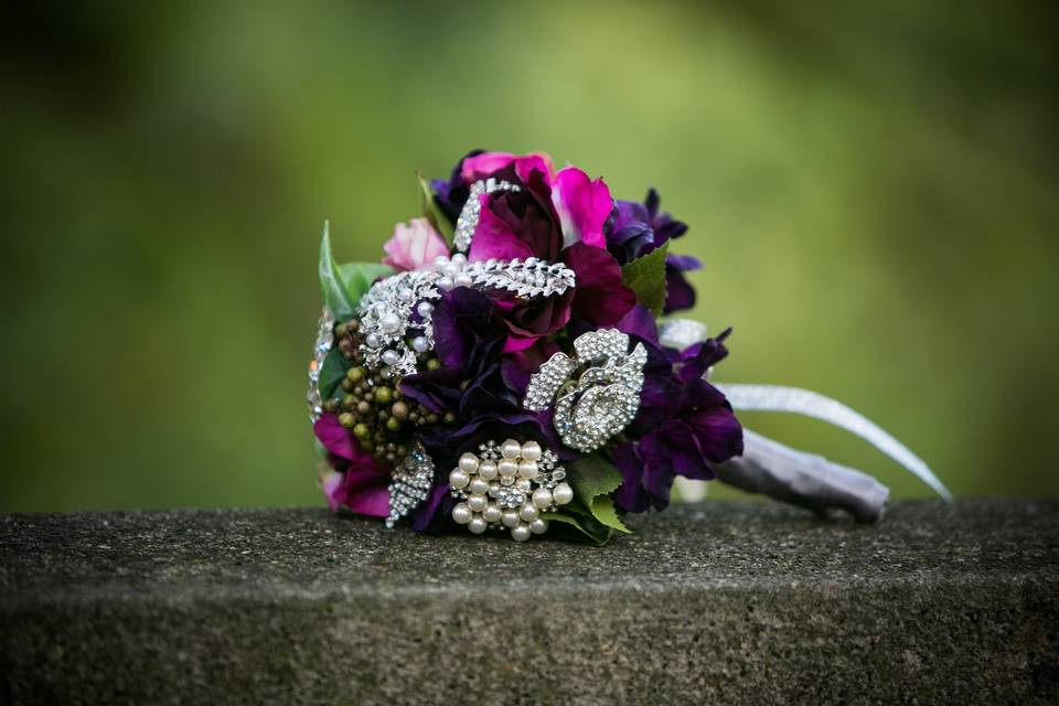 Wedding bouquet detail