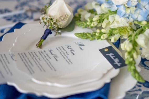 Unique Menu + Place Card