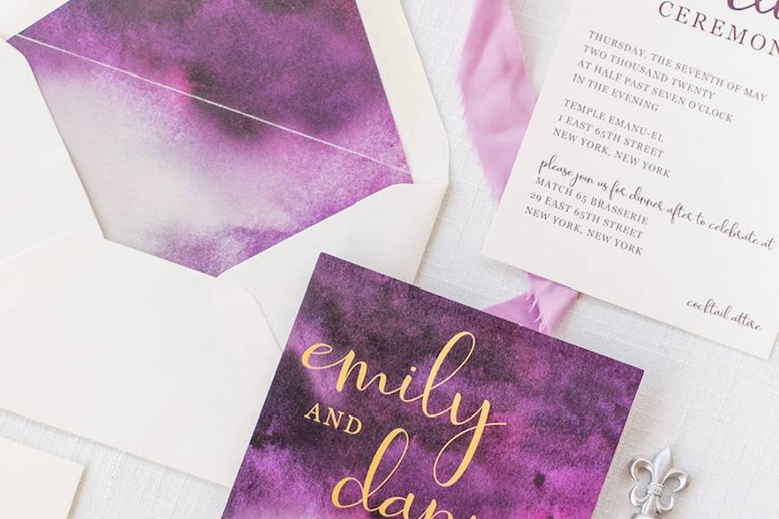 Modern Watercolor Invitation