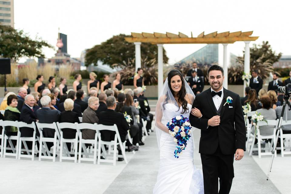 Outdoor Terrace Ceremony