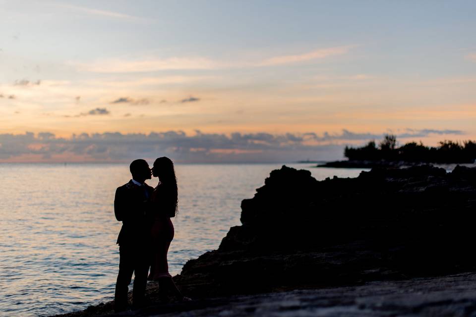 Bahamas Sunset Engagement