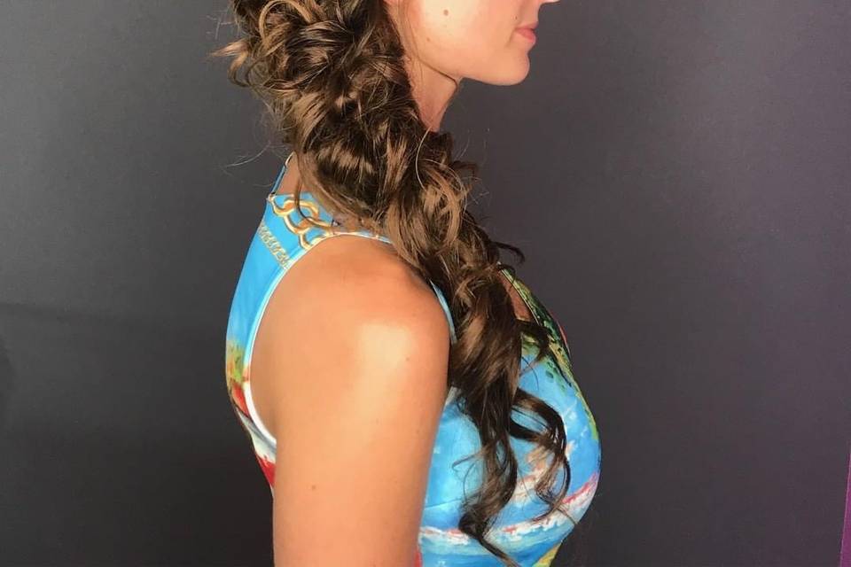Formal braided pinned style