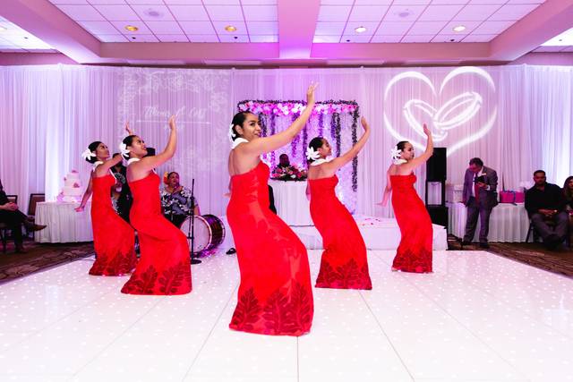 Girls in red
