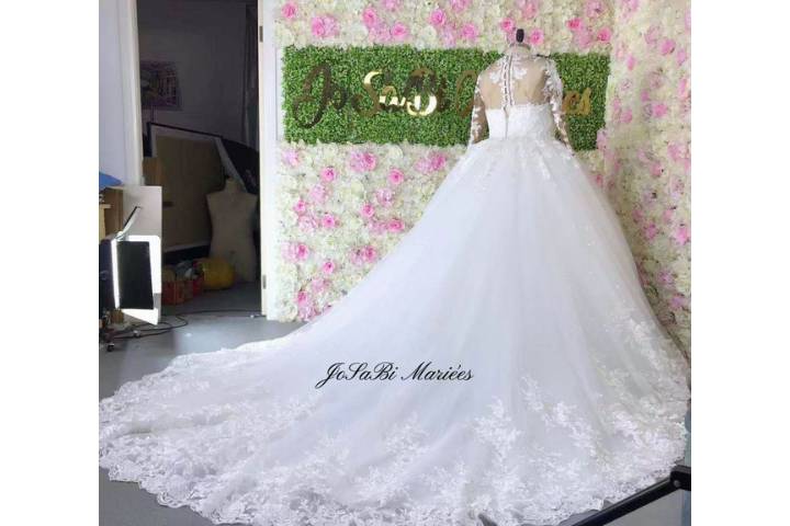 Beaded 2 in 1 wedding gown