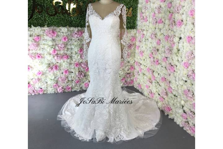 Layered 2 in 1 wedding dress