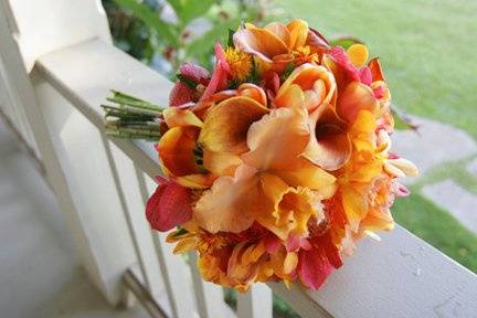 Tropical orchid bouquet