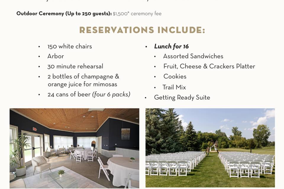 Thornapple Pointe Ceremony Fee