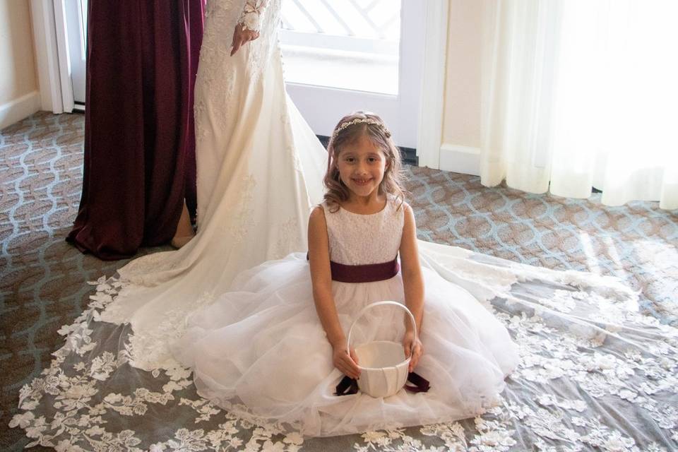 Bride with Bridesmaid