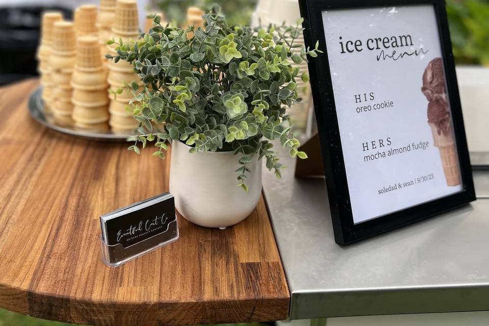 His and Hers Ice Cream Cart