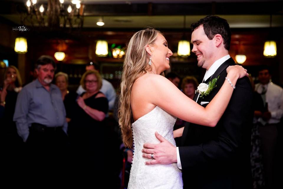 Couple's first dance