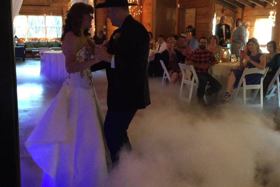 Couple's first dance