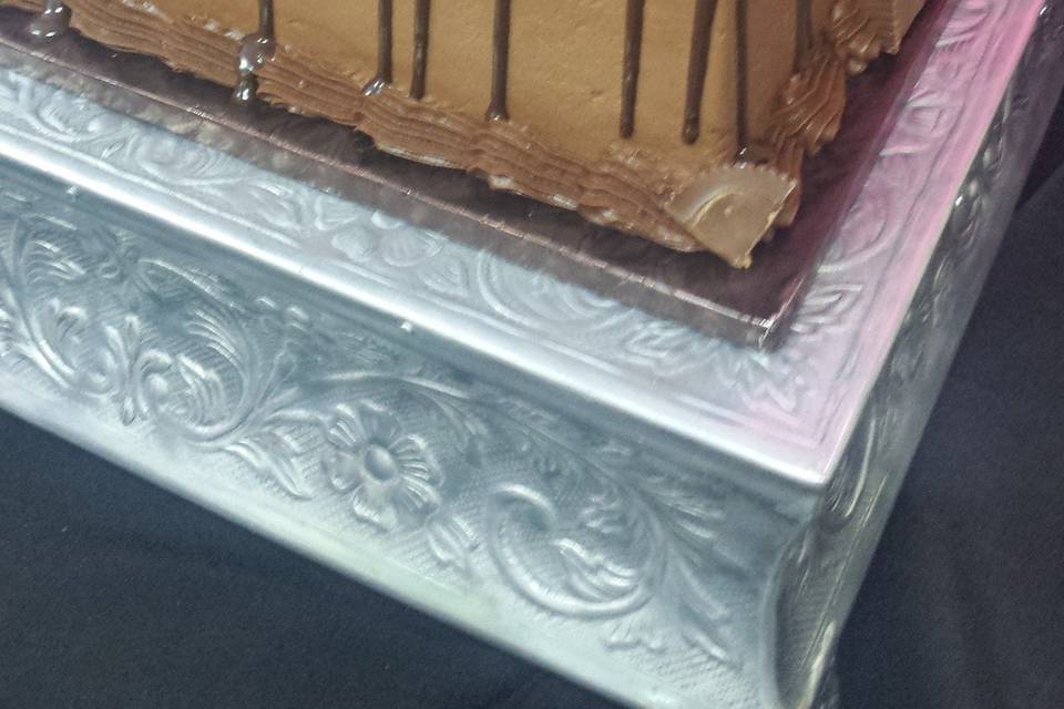 Two tier chocolate cake