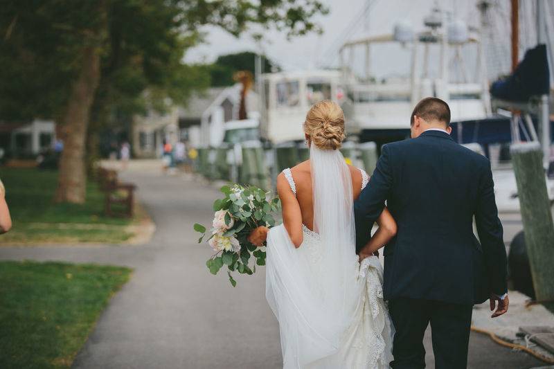 The bride and groom