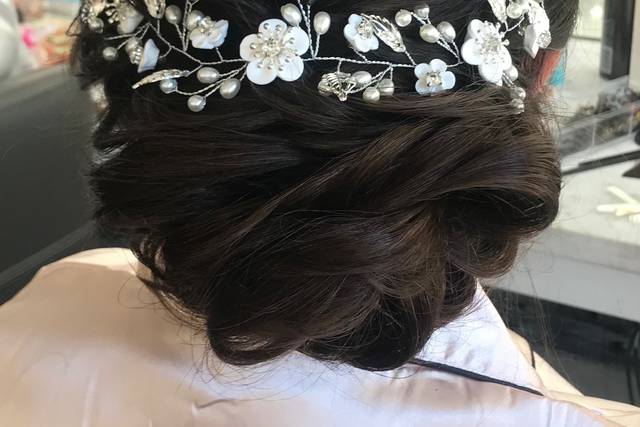 Bridal updo