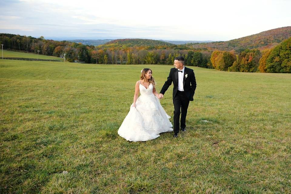 Couple in a field