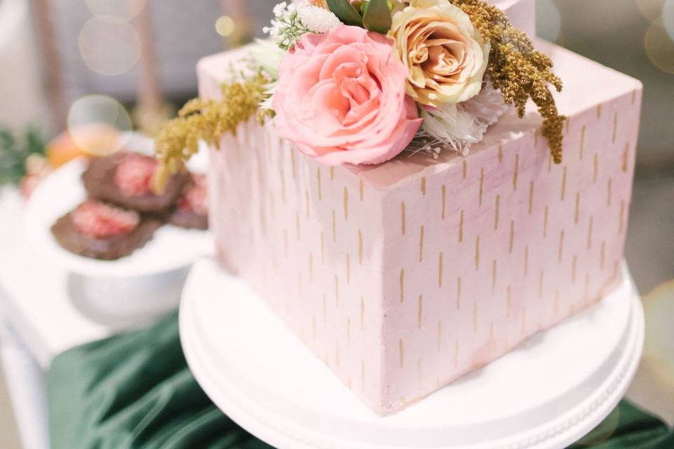 Pink Wedding Cake