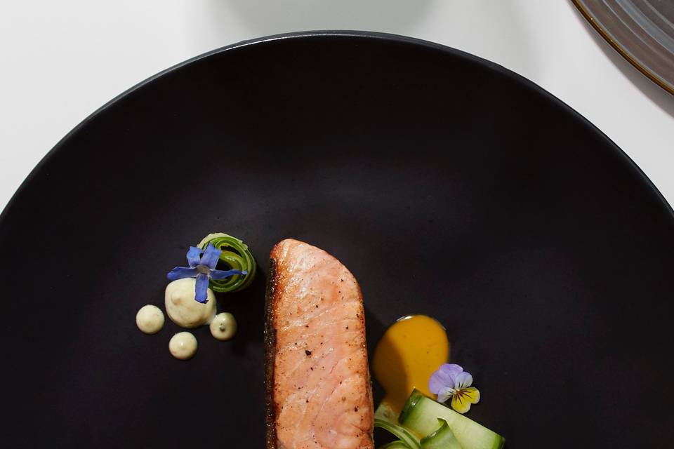 Salmon - plated course