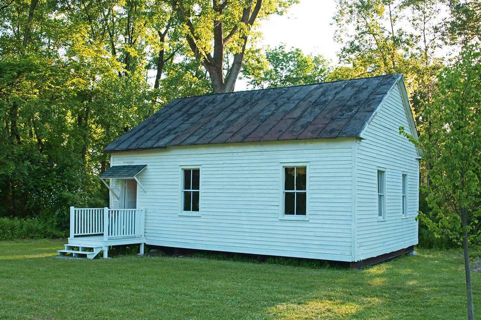 C.1850 Ichabod Crane Schoolhouse set on Van Alen House Estate acreage