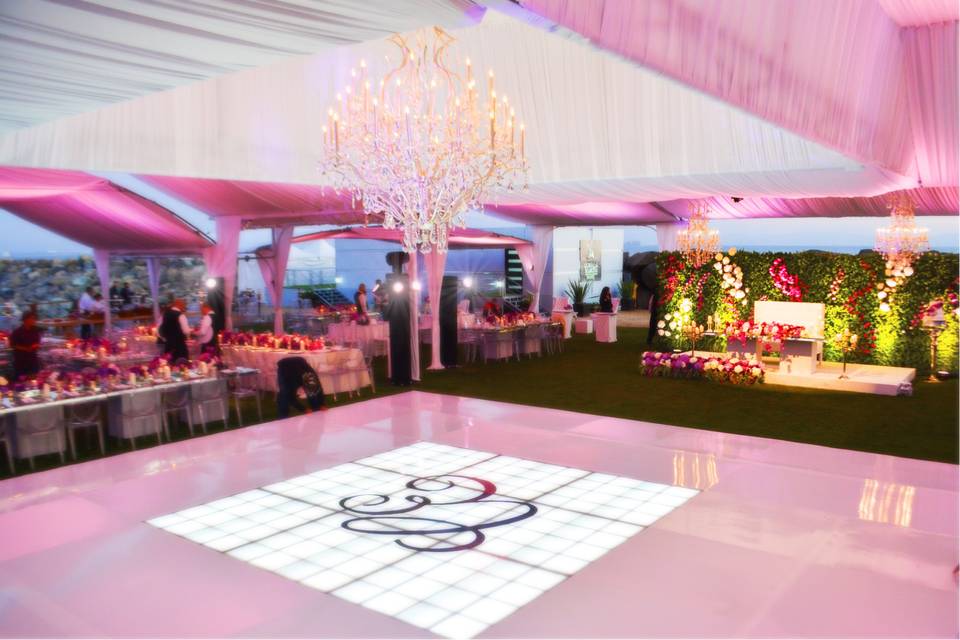 Tented reception