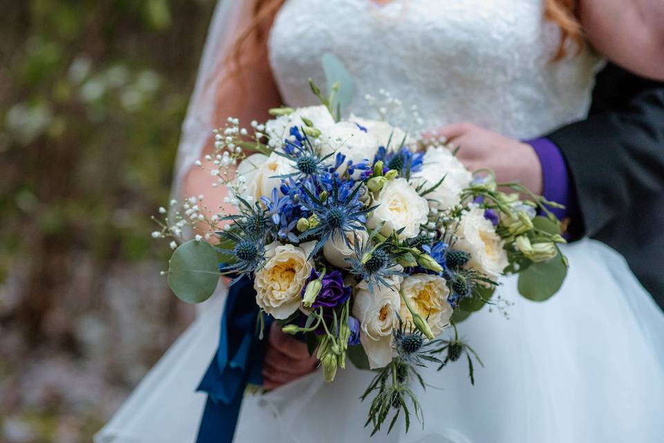 Brittany's bridal bouquet