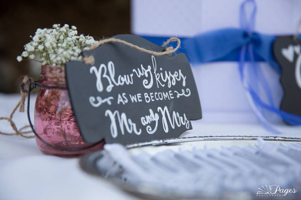 Wedding signage