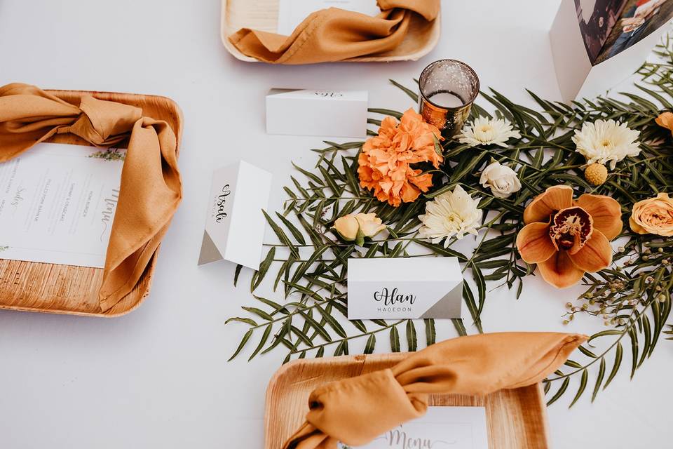 Fall place setting