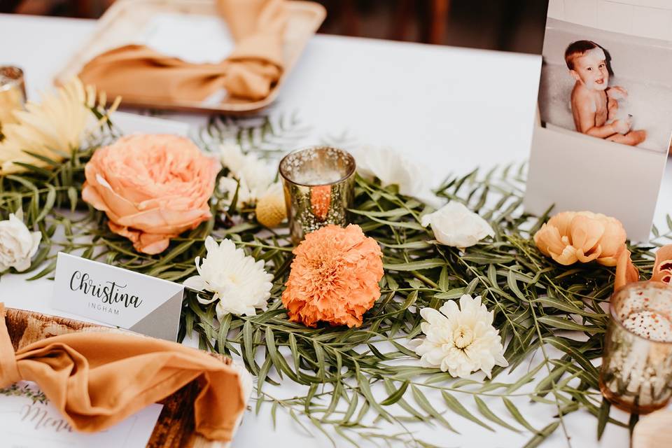 Boho table runner