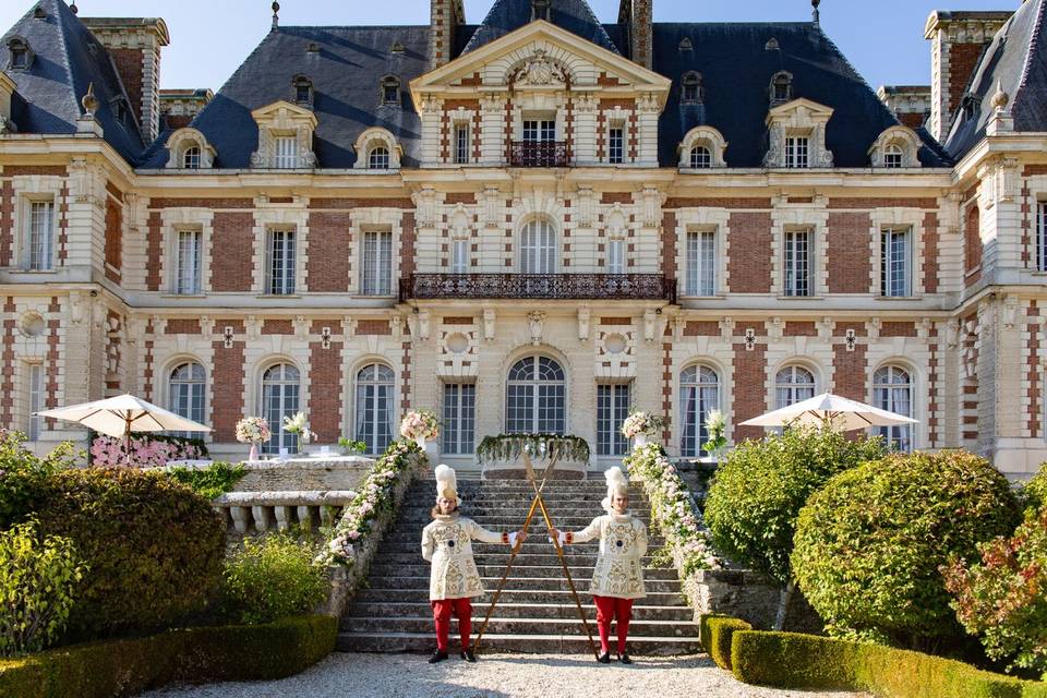 Castle wedding in paris