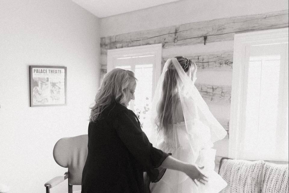 Final Touches with Mom