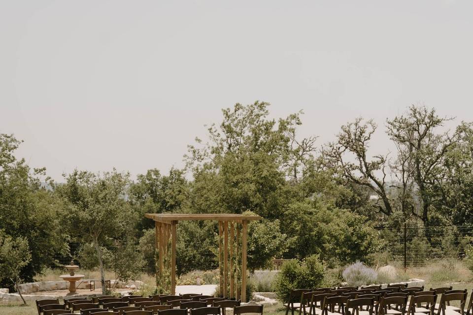 Ceremony Seating for 54 guests