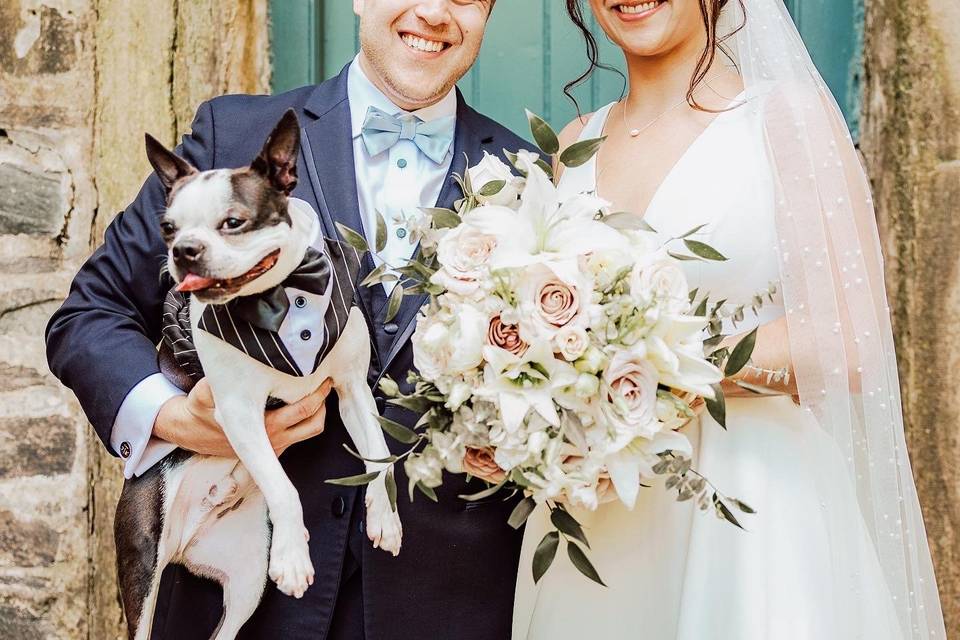 Couple with their dog
