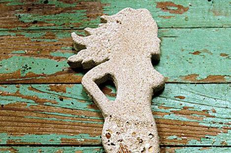 The Mermaid! She comes in two sizes, ornament and wall hanging.  Who doesn't love a mermaid!