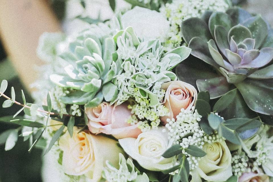 Wedding bouquet detail