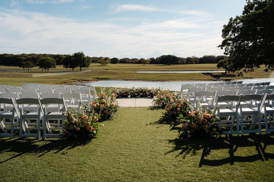Florals at Ceremony Circle