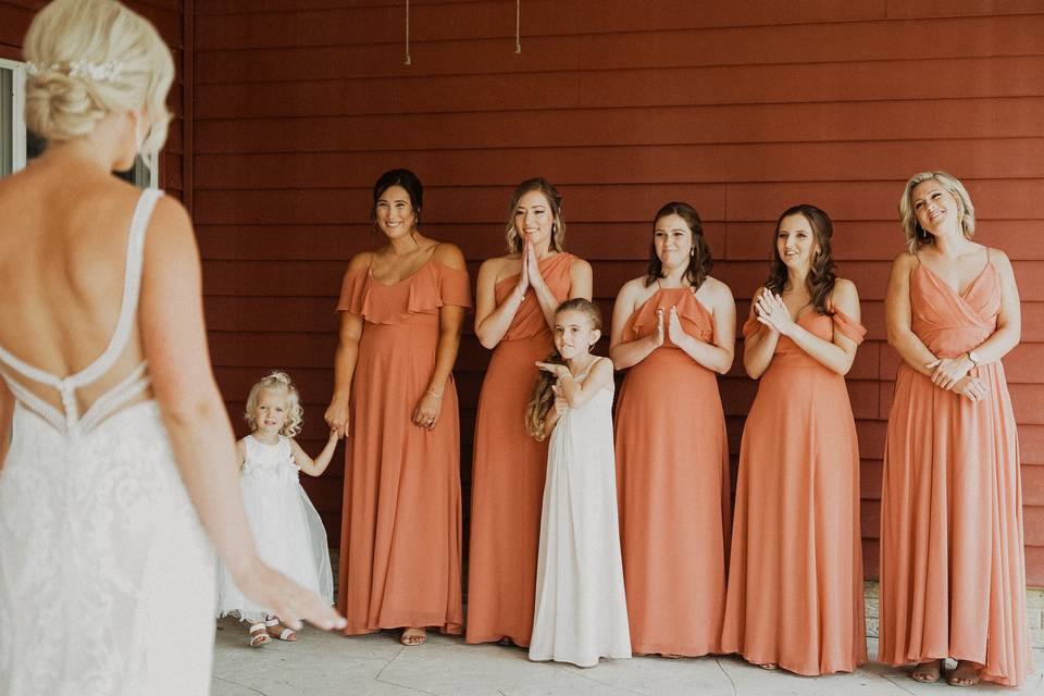 First Look Bridesmaids