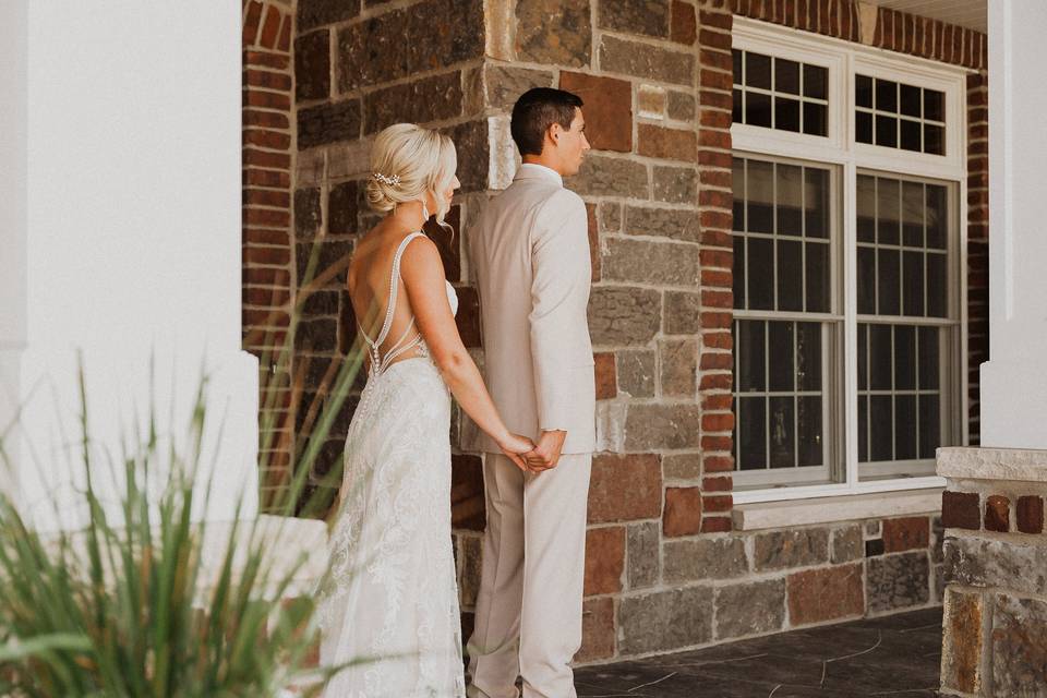 First Look Groom